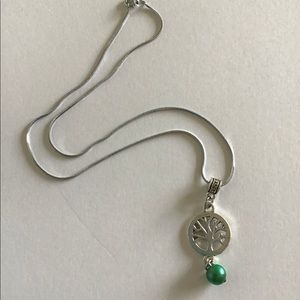 Tree of life necklace with freshwater pearl